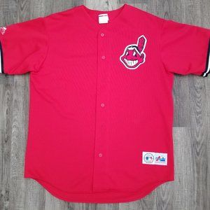 Cleveland Indians Vintage Majestic Baseball Jersey Majestic